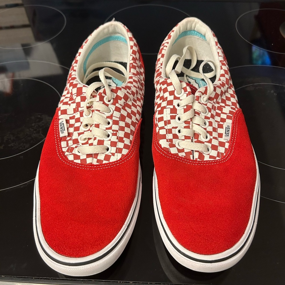 Vans comfy cush red checker